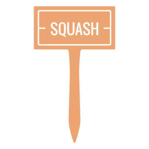 Squash sign cut out PNG Design