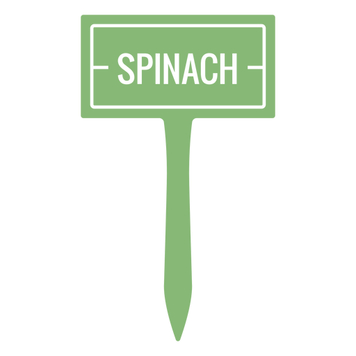 Spinach sign cut out PNG Design