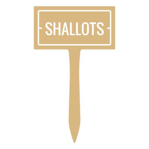 Shallots sign cut out PNG Design