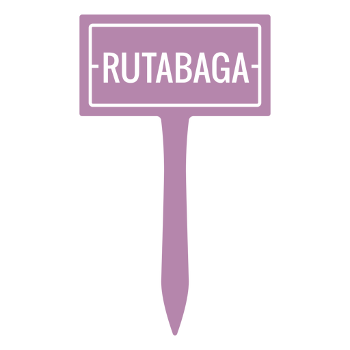 Rutabaga label filled stroke PNG Design