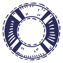 Nautical-LifePreserverRings-Linocut - 12 Desenho PNG
