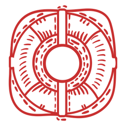 Nautical-LifePreserverRings-Linocut - 19 PNG-Design