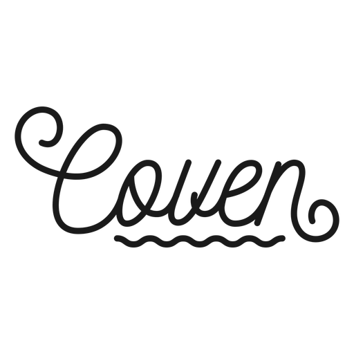 Coven cursive lettering PNG Design
