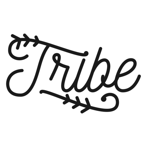 Tribe cursive lettering PNG Design