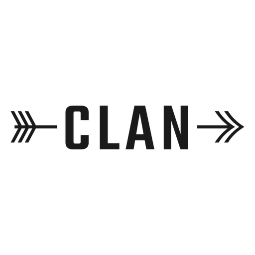 Clan quote arrow stroke PNG Design
