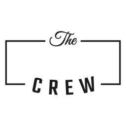 The crew label stroke PNG Design