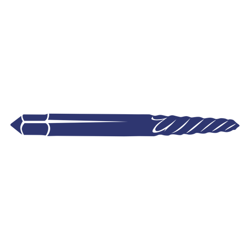 Blue drill bit tool simple design cut out PNG Design