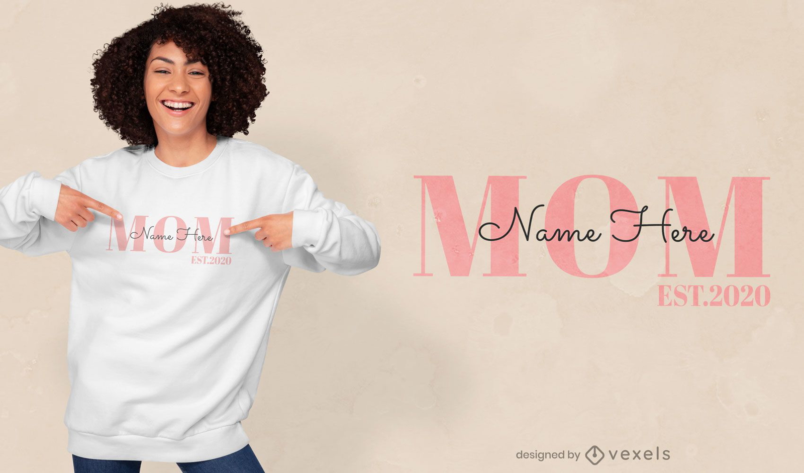 Design de camiseta editável para mamãe