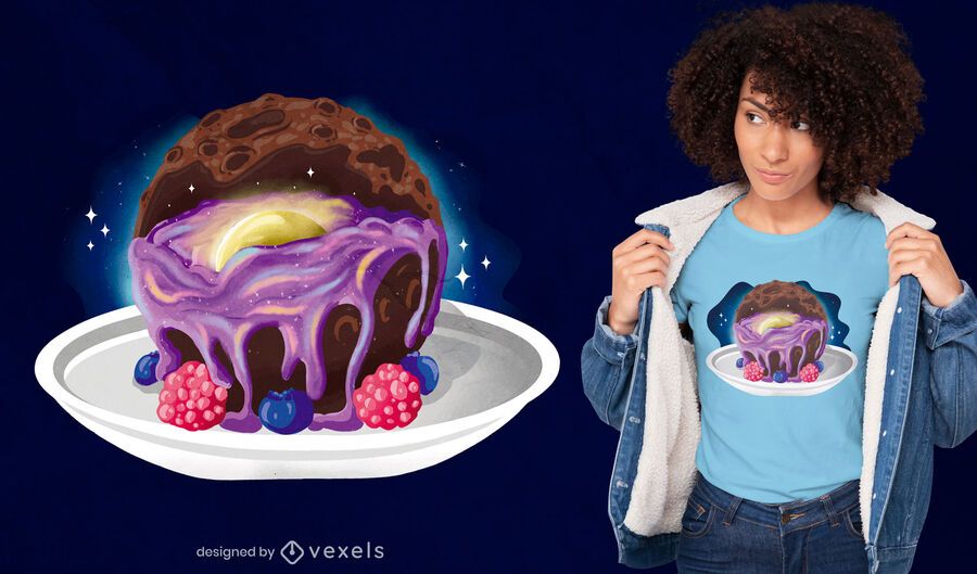 Design de t-shirt de sobremesa lua Design de t-shirt de sobremesa lua