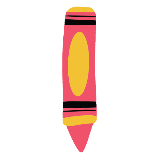 Red crayon flat