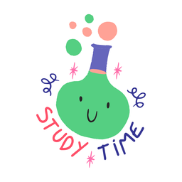 Study time quote cute PNG Design