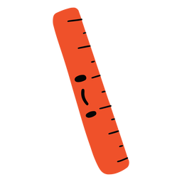School supplie ruler cute PNG Design