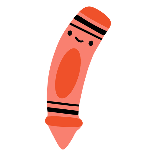 Red crayon cute