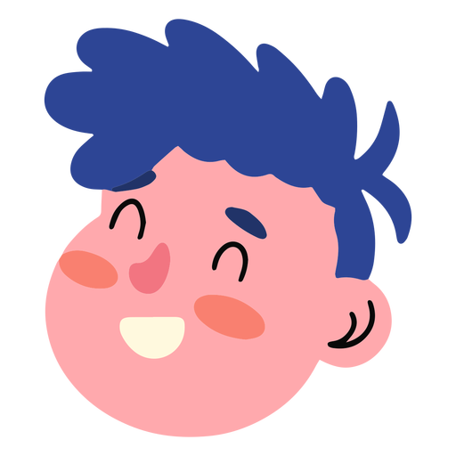 Kids face cute PNG Design