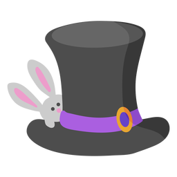 Magic hat with bunny Transparent PNG