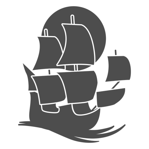 7_Nautical_Sailing Ship_Graphic Icon_Vinyl_CR - 0 Desenho PNG