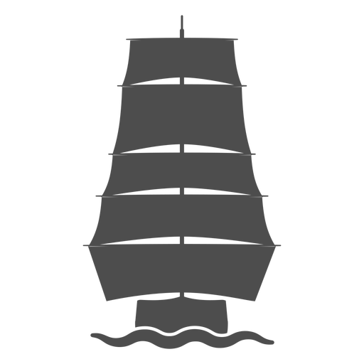 7_Nautical_Sailing Ship_Graphic Icon_Vinyl_CR - 3 Desenho PNG