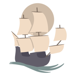 7_Nautical_Sailing Ship_Graphic Icon_VinylColor_CR - 1 Desenho PNG