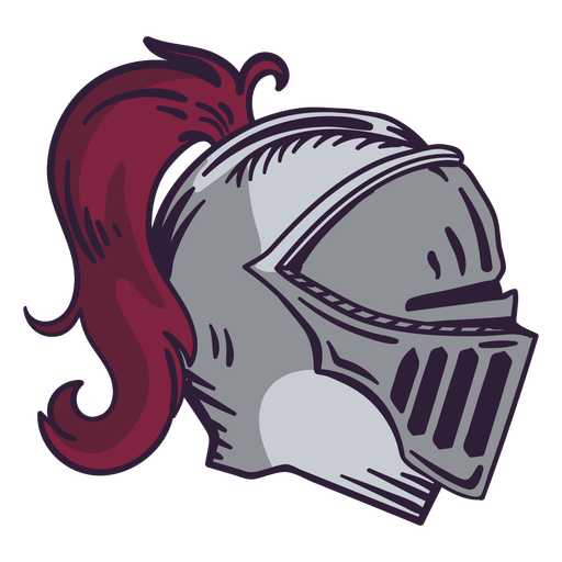 Armor's helmet profile color stroke