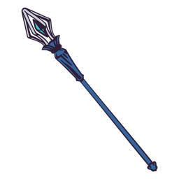 Wizard's staff color stroke Transparent PNG