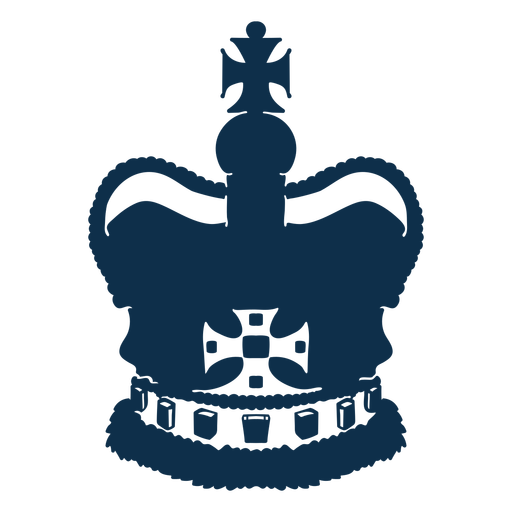 Royal crown cut out PNG Design