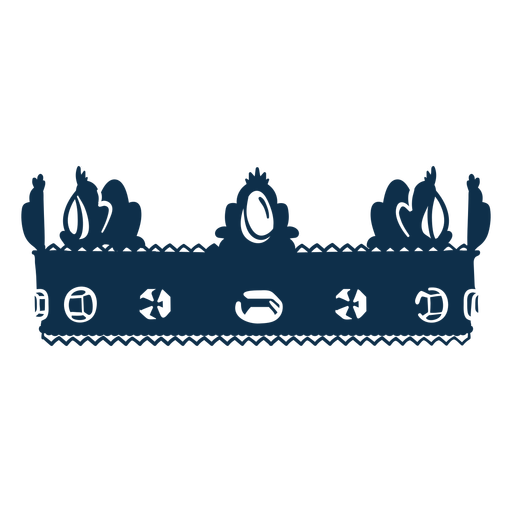 Kings and queens crown cut out PNG Design