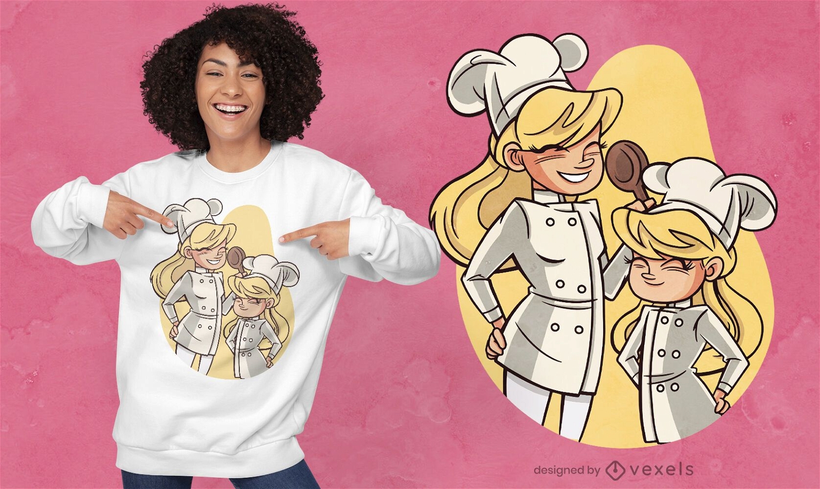 Chef girls t-shirt design