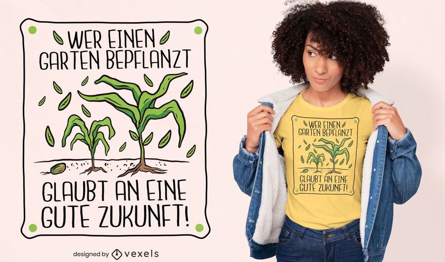 Gardening plants german quote t-shirt design Gardening plants german quote t-shirt design