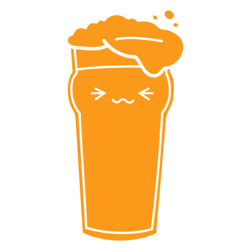 Beer cut out PNG Design