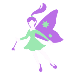 Magic fairy flat  PNG Design