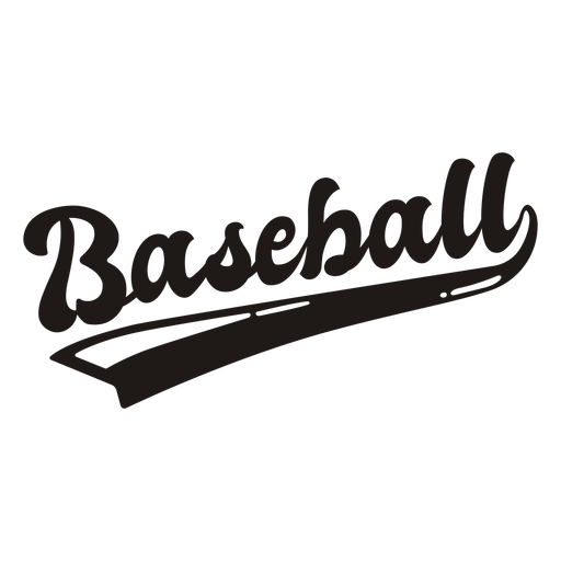 Baseball quote lettering  PNG Design