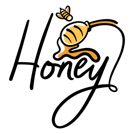 Honey lettering PNG Design