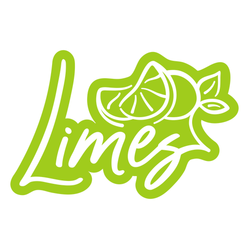 Limes cut out PNG Design