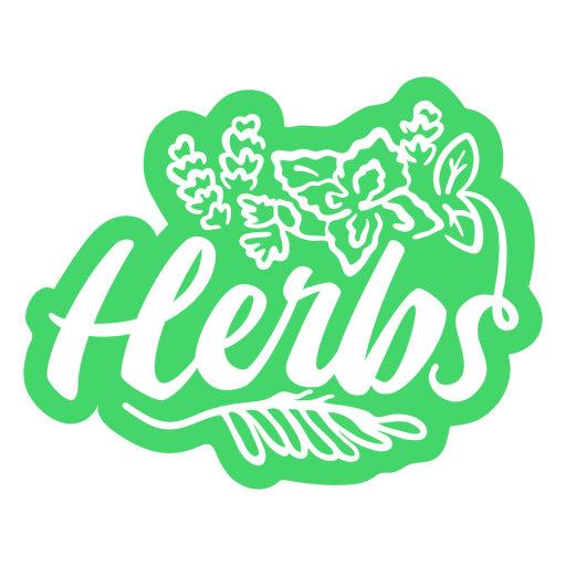 Herbs cut out PNG Design