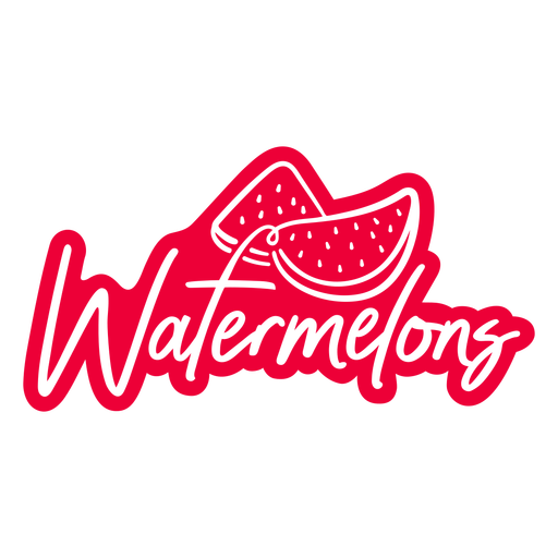 Fresh watermelon cut out PNG Design