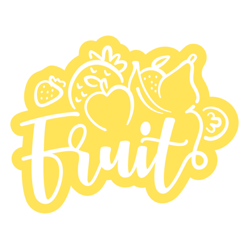 Fesh fruit cut out PNG Design