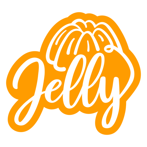 Jelly dessert cut out PNG Design