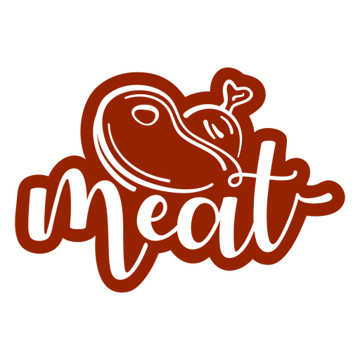 Meat label lettering PNG Design