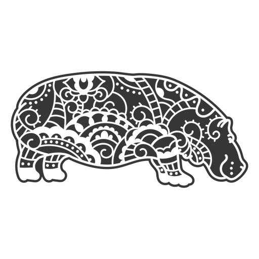 Hippopotamus cut out PNG Design