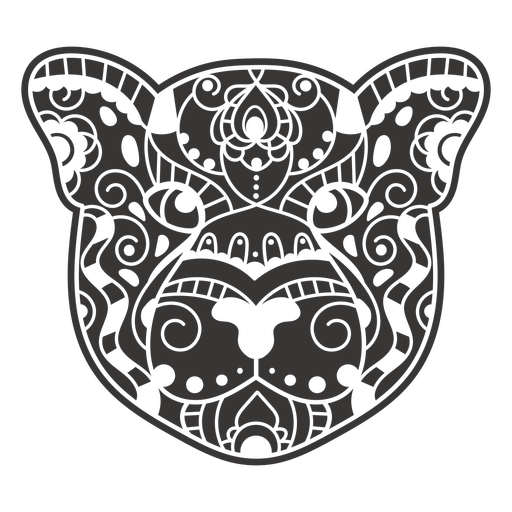 Tiger face cut out