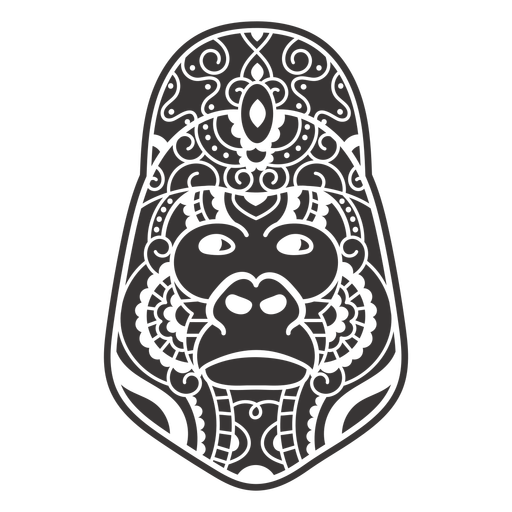 Gorila face cut out