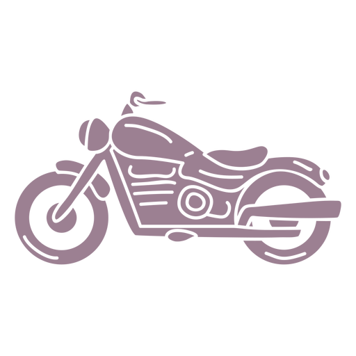 Purple motorbike cut out