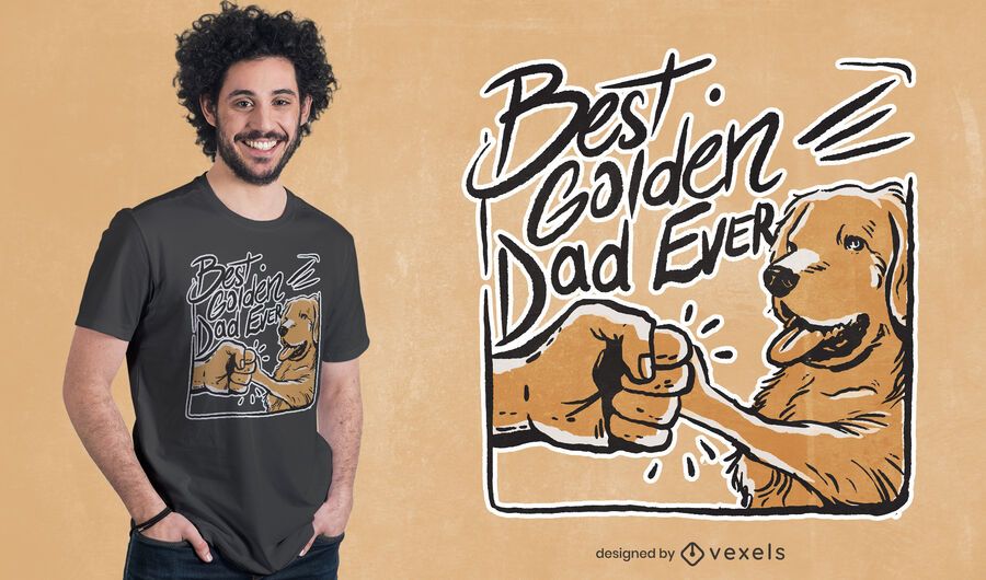 O melhor design de t-shirt do pai de ouro de todos os tempos O melhor design de t-shirt do pai de ouro de todos os tempos