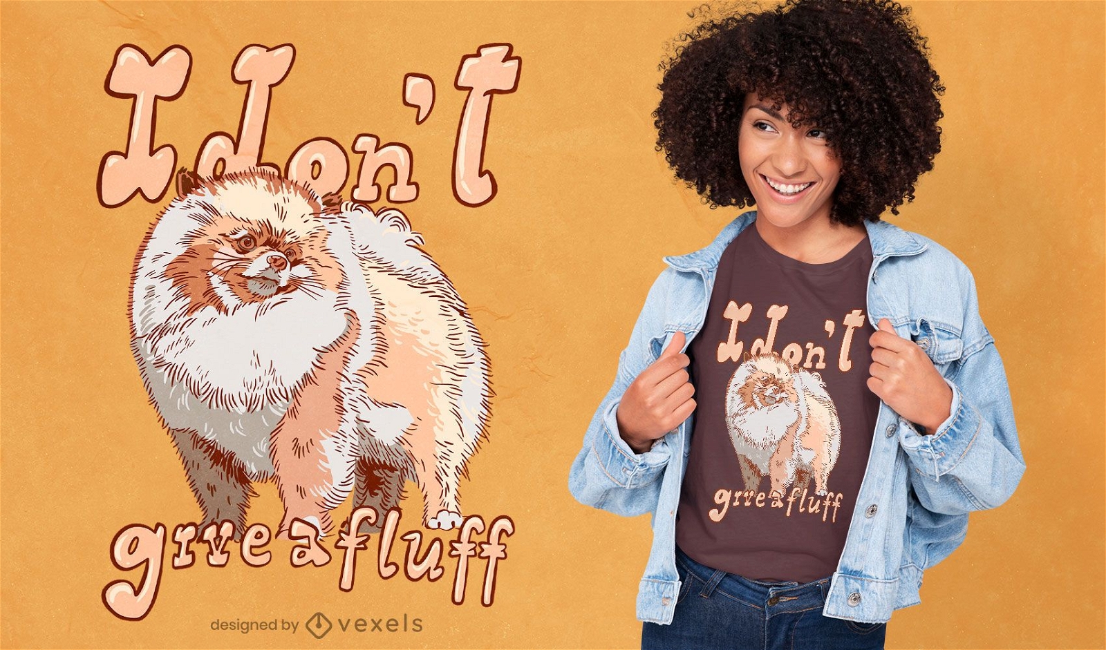 Pomeranian dog cute quote t-shirt design