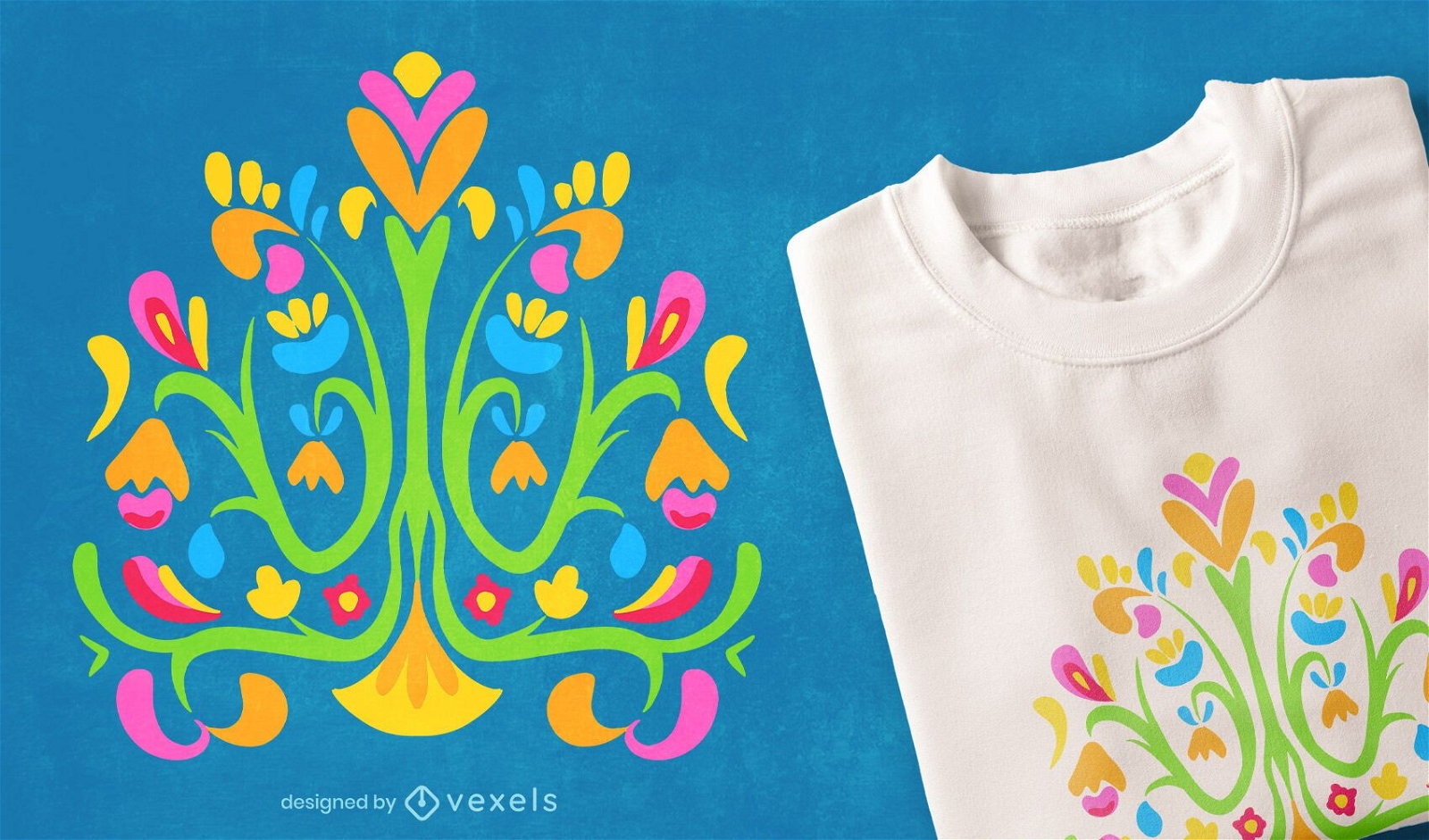 Otomi colorful nature t-shirt design