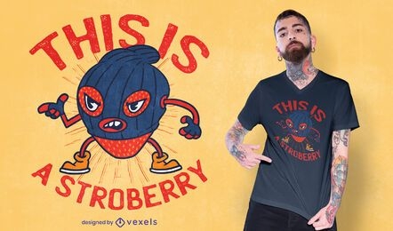 Strawberry thief funny t-shirt design