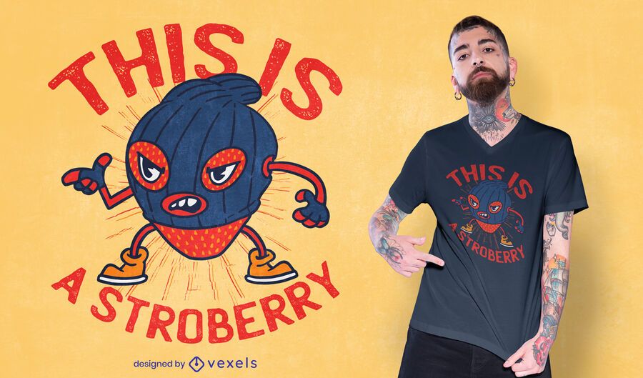 Strawberry thief funny t-shirt design Strawberry thief funny t-shirt design