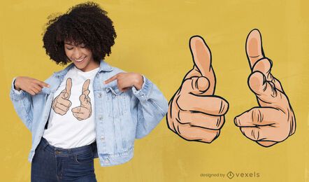 Fingerpistolen-T-Shirt Design
