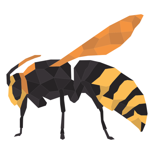 Bees polygonal PNG Design