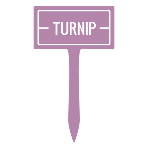 Turnip sign cut out